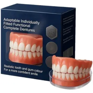 Dental Prosthetics Set, Invisible Temporary Dentures for Daily & Party Use, Decorative Cosmetic Teeth